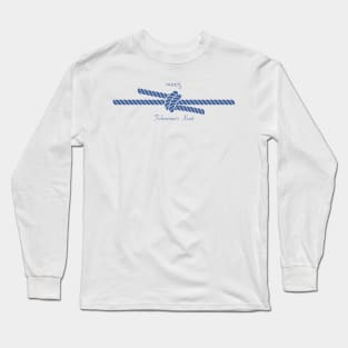 Nautical Fisherman's Knot by Nuucs Long Sleeve T-Shirt